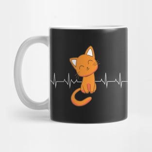 Cat Heartbeat Mug